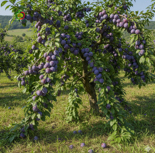 Prune Topend, fructe atractive și suculente, apreciate pentru gustul dulce și aroma plăcută.